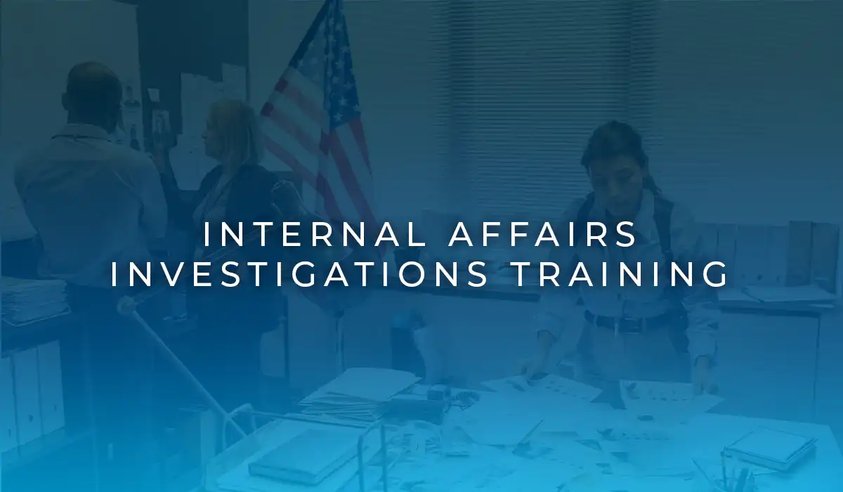 Internal Affairs Investigations Training by Embassy